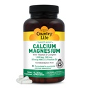 Country Life Target-Mins Calcium Magnesium עם ויטמין D-Complex, 1000 מ"ג /500 מ"ג, 240 קפסולות טבעוניות, מוסמך Gluten חינם, מוסמך טבעוני, מאומת Non-GMO מאומתים