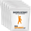 BulkSupplements.com Bacopa לחלץ אבקה - Bacopa Monnieri תוסף, אבקת Bacopa - תוספי Bacopa, טבעוני וגלוטן חינם, 500 מ"ג לשרת, 5kg (11lbs) (Pack of 5)
