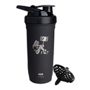 Smartshake DC COMICS Reforce Stainless Steel חלבון Shaker 900 מ"ל | 30 oz - Leakהוכחה Screw-on Lid - BPA Free - Unisex - Non Insulated - Harley קווין הלוגו