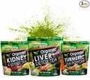 Opportuniteas Matcha Detox אבקת תה - תה ירוק טורקימרי אורגני, Kidney Detox, ו- אורגני Liver Detox Bundle