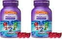 L'il Critters PJ Masks Gummy Melatonin תוסף לילדים, תמיכה בשינה ללא סמים, 60 חניכיים (Pack of 2)