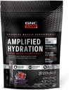 GNC AMP Amplified hydrotion אבקת משקה לערבב | Enhanced Electrolyte & Healthy Digest Complex | Acai Blueberry Pomegranate | 20 Count Countd Electrolyte