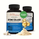 Live Conscious Beyond Collagen Multi Collagen כמוסות - סוגים I, II, III, V & X - hydrolyzed Band with Biotin & C for Hair, Skin, Nails 90 קפסולות