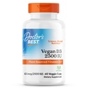 הרופאים הטובים ביותר D3 2500 IU (Vitashine), הצמח מקורו ויטמין D3, Non-GMO, Gluten Free, Soy Free, טבעוני 60 Veggie Caps