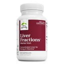 טרי Liver Fractions - Endurance & Energy Support with Gentle Iron - תוספי תזונה תומכים בתצורת תאי דם אדומים בריאים - תוספת ברזל לבריאות Liver - 90 קפסולות