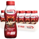 חלבון ראש הממשלה חלבון Indulgence Shake, 30g חלבון, 3g סוכר, שוקולד Covered Strawberry, 11.5 oz oz, Pack של 12 גרם חלבון, 3g סוכר, שוקולד מכוסה סטרוברי, 11.5 oz , Pack של 12