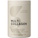 אבקת חלבון רב קולגן (Type I, II, III, V, X) עם Hyaluronic Acid + ויטמין C | 5 סוגים של מזון מבוסס קולגן, 30 משרתים (Unflavored)