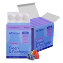 נוירו מלטונין 5mg Sleep & Recharge Mints (72 Pieces) - Fast Dissolve Melatonin Sugar Free Mints with Lemon Balm & Chamomile for Better Sleep for Adults - Calm Sleep for Adults - Night ברי פלאפור