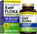 האמת של הטבע רול פלורה פרוביוטיקה עם Prebiotics | 40 מיליארד CFU | קפסולות טבעוניות יומיות