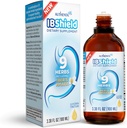 IBShield Tincture 100 מ"ל | 6+3=9 Herbs | Iberis Amara, Peppermint, Chamomile, Lemon Balm, Caraway, Licorice, Angelica, Celandine & Mary's Thistle | Herbal Formula Supports Digestive Digest
