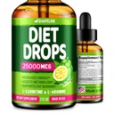 דיאטת טיפות - Appetite Suppressant for Women & Men - Made in the USA - Natural Metabolism Booster - Diet Drops with Garcinia Cambogia, L-Arginine & L-Glutamine 2 Fl Oz