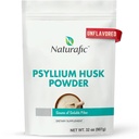Psyllium Husk אבקת Unflavored - תוספי סיבים תזונתיים עבור Bowel סדירות & Gut בריאות - non-GMO, Gluten-Free, טבעוני, Keto Friendly - 32oz