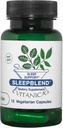 Vitanica SleepBlend - Sleep &laxation Support for Women - Herbal Supplements with Melatonin, ולריאן Root, ויטמין B2 & B12 & Magnesium - Proלוג - 15 טבעוני Capsium