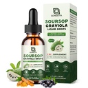 Soursop Graviola נוזל טיפות, אורגני Soursop bitters עם Elderberry ו Turmeric עבור תאים, Immune, תמיכה העיכול, Herbal Extracts, סוכר חינם / gluten חינם - 1 oz oz