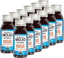 TEAONIC My Brain Mojo: Focus Wellness Shots - USDA-Certified Vegan פורמולה עם ג'ינקגו בילובה, ג'ינג'ר, Turmeric - 12 בקבוקי x 2 Fl Oz - כל אחד - Gluten-Free, non-GMO
