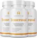 Temerovol - תוספת זכר - שיפורים אנרגיה, כוח Libido - Lean שריר בונה, 60 קפסולות - 3 בקבוקי Bundle