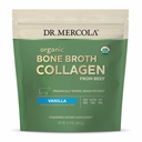 Dr. Mercola אורגני Bone Broth Collagen אבקת - תמיכה בריאות העצם ושרירים צמיחה - USDA אורגני, non-GMO, Gluten-Free & Milk-Free - 30 משרתים - Vanilla Flavor