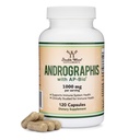 Andrographis כמוסות מקס אנדרוגרףides - 1000 מ"ג גודל (120 קפסולות) עם AP-Bio (Patented Andrographis Paniculata Extract) -  Stu קלינית לבריאות מערכת החיסון על ידי Double Wood