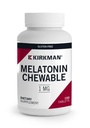 קירקמן - מלטונין 1 מ"ג טבליות Chewable - 100 טבליות - מקדם שינה - מרעננת Mint Flavor - Hypoallergenic