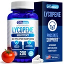אנו אוהבים תוספי ויטמינים Lycopene עבור גברים - Lycopene 20 מ"ג Per המשרת - 200 קפסולות - Super Antioxidant אשר מסייע לתמוך במערכת החיסון Prostate Health