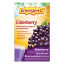 מפתחת: Emergen-C Elderberry Fizzy Drink Mix, Elderberry Immune Support, Natural Flavors, with High Potency ויטמין C, 18 Count
