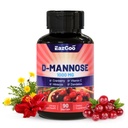 D-Mannose תוסף - 1000 מ"ג קפסולות עם Cranberry, ויטמין C, Hibiscus & Dandelion Extraction, תמיכה בריאות שתן, D Mannose & Cranberry קפסולות, 90 Count Count