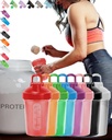 EBAT 16 Piece Set Colorful AntiDropBPAFREELeakProofProofProtein Shaker Bottle Value Pack Whisk Ball & Ergonomy &, 8 חבילת ערך צבע ייחודית (ראה תמונה) עבור גברים / נשים / נשים / נשים