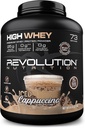 תזונה מהפכנית, High Whey, אבקת חלבון 6LB, Whey Isolate, Gluten Free, Lean שריר מס עבור גברים ונשים, 25g של חלבון Per Scoop, 2.7kg, 73 לשרתים (Iced Cappuccino, 6 פאונד)