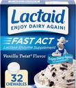 LACTAID Fast Act Chewables Vanilla Twist 32 Tablet