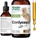 Forever Puppy Cordyceps Mushroom לחלץ כלבים - תמיכה באנרגיה נוזלית תוספת W/Cordyceps Sinensis for Kidney ניקויse - Mushroom Drops for Dogs' Canine Kidney Health Support - 4 oz