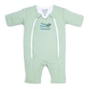תצלום: Baby Merlin's Cotton Baby Swadle Transition Product - Soft and Cozy Design, Double Zipper for Easy Diaper Changes, מקדם שינה בטוחה, 3-6 חודשים - סייג ירוק - גדול 18-21lbs