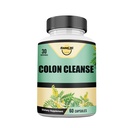 קולוניזציה, קולון Detox, All Natural Herbal Formula, Support Health Bowel Movements, Gut Health & Healthy Metabolism Support, Non-GMO - 60 קפסולת ירקות 30 משרתים