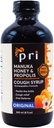 P.R.I טבעי יבש Cough Syrup with Manuka Honey, Propolis, Tea Tree Oil ווויטמין C - Sore גרון & Immune Support, Original Flavor, 8oz