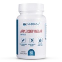 השפעות קליניות Apple Cider Vinegar כמוסות - 1300 מ"ג Pure Apple Cider Vinegar for Weight Management, Heart Health, and Energy Support - 60 Veggie ACV Pills - Made in the USA