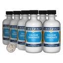 Calcium Carbonate / 2 פאונדs / 8 בקבוקים / 97.55% מזון טהור כיתה / אבקת Fine