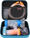 Elonbo הנושא מקרה עבור Nebulizer החלפת Parts Kits / Asthma Inhaler / Inhaler Spacer Masks / Nebulizer Tubing Mouthpiece אביזרים, Handמוחזקים Inhaler Nebulizer Bag (Case Only)