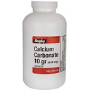 Calcium Carbonate 10 gr (648 מ"ג) - Antacid - 1000 Tablet