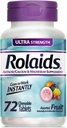 Rolaids Antacid Calcium & Magnesium תוסף Ultra Power Tablets, פירות 72 ea (Pack של 4)