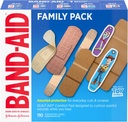 Band-Aid Brand Adhesive Bandage Family Variety Pack in Assorted Sizes with Water Block Flex, בד גמיש, Skin-Flex, Tough Strips & Pixar Character Bandages, 110 ct