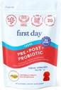 FIRST DAY Teens Gut Sustainer Tribiotic Gummies - 3in-1 Prebiotic, Probiotic & Postbiotic תוסף - תומך ב- Digestive, Skin, Oral & Immune Health, Acent Absorption & growth - 30 יום אספקת מזון