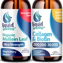 לוס אנג'לס LABSRX Mullein Leaf Drops for Lungs, 2 Fl. Oz - קולאזן נוזלי וביוטין, 2 Fl. Oz. Oz