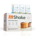 310 תזונה - All-In-One Meal Switch Shake - New Formula with fiber Rich Superfood Band - Natural Sweeteners - Low Carb Shake, Keto & Paleo Friendly - Gluten Free - 26 Essentials & מינרלים - Variety Shake Box - Vanilla Crèmemememe