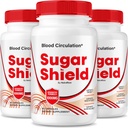 NutraRize (Pack of 3 Sugar Shield Blood גלולות תמיכה דם, קפסולות כוח מקסימלית, Natural Blood Band Complex, ביקורות (180 קפסולות)
