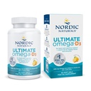 Nordic Naturals Ultimate אומגה-D3, Lemon Flavor - 60 Soft Gels - 1280 מ"ג אומגה 3 + 1000 IU ויטמין D3 - EPA & DHA - מקדם את המוח, הלב והבריאות - 30 משרתים