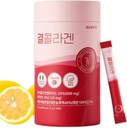 LEMONA רשמי Kyul Collagen, קוריאני Vital Marine Collagen Peptides אבקה 500 מ"ג לנשים עם ויטמין C עבור צמיחת שיער, ריח, עור, עצם ובריאות משותפת דלת מולקולרית (60Stick*2g, Lemon Flavor)