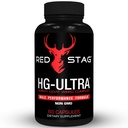 Red Stag טסטוסטרון Booster Hory Goat Weed Complex with Maca Root אבקה, Tribulus Terrestris, Saw Palmetto & Tongkat Ali אבקת זכר שיפור - 60 קפסולות