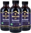 Immunia 67 Polyphenols - Elderberry Concentrate & Antioxidant פירות. Premium Antioxidant תוספת עם 67 Polyphenols (Anthocianins, Quercetin, Resveratrol, וכו ') 24 יום אספקה בבקבוק (3-Pack)