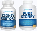 Kidney Recovery & Pure Kidney 2Pack Bundle עבור Kidney ניקוי ותמיכה רמות חלבון עם דיאטת חלבון נמוך