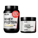 BARE PERFORMANCE NUTRITION BPN Creatine Monohydrate & Whey Vanilla חלבון אבקת Bundle