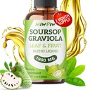 Soursop נוזל טיפות 4 Fl oz עבור תמיכה תאים והתחדשות, Immune Boost, להירגע, Liver ושינה, Soursop bitters נוזל, Herbal גודness, סוכר / גלטן חינם, טבעי פלאמור
